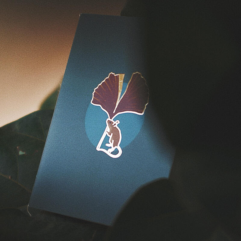 Pocket notebook with gold inking, recycled paper gifting stationery