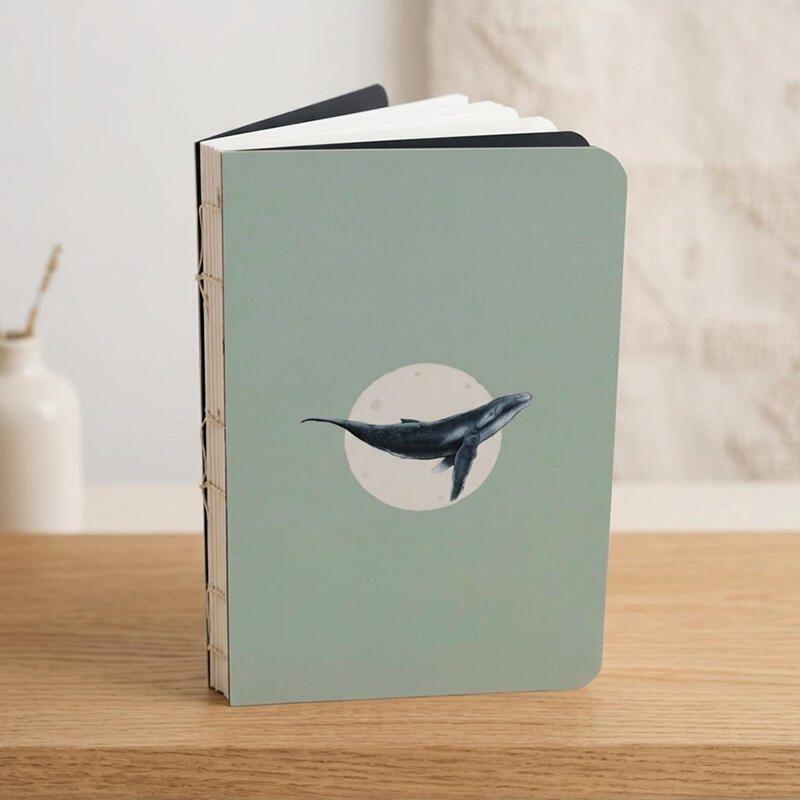 Earthbound sustainable journal with 128 unruled pages, recycled Italian Sona paper, exposed spine notebooks. Perfect for personal use or gifting. Bangalore, India. Wildlife series.